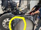 Radiator replacement on a Freightliner Cascadia semi-truck
